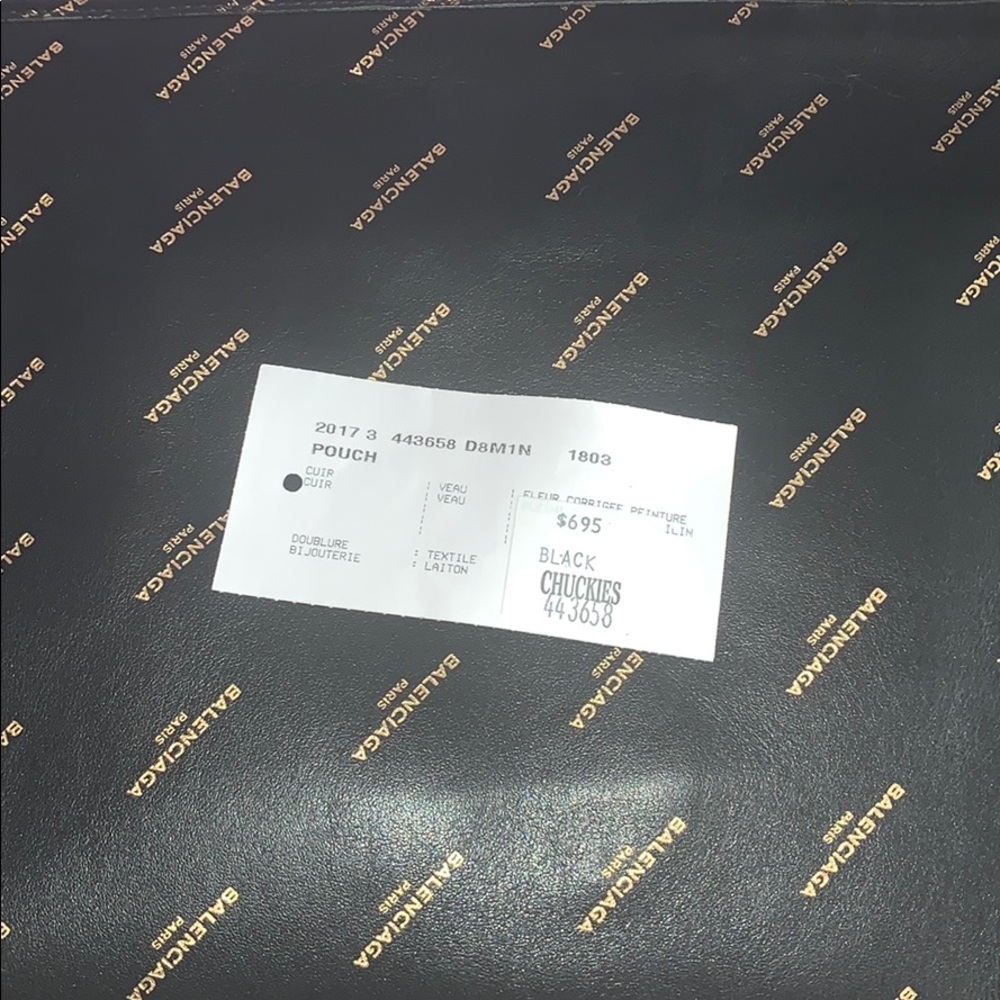 Balenciaga All Over Logo Pouch - Picture 8 of 10